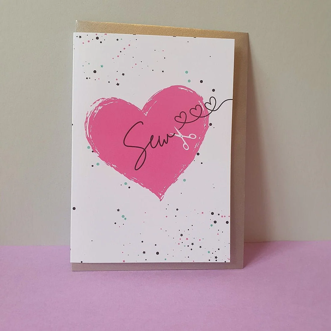"SEW" Sewing Themed Greeting Card - Sew Anonymous - Image 5