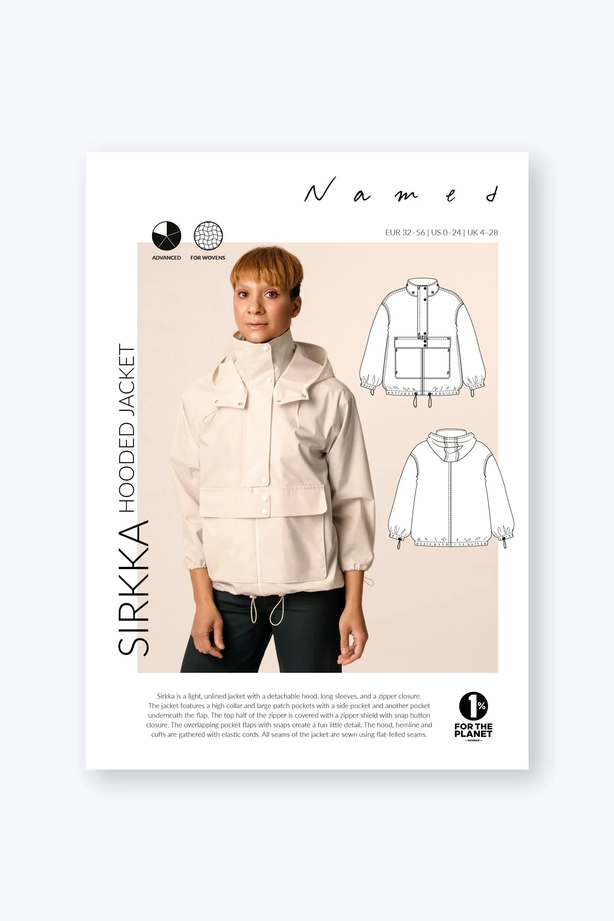 Sirkka Hooded Jacket - PDF Pattern - Named Clothing - Image 6