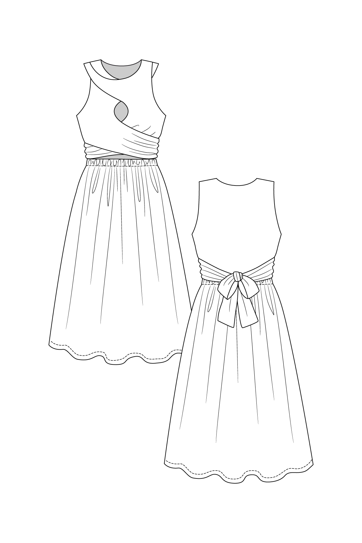 Sisko Interlace Dress and Top - PDF Pattern - Named Clothing - Image 11