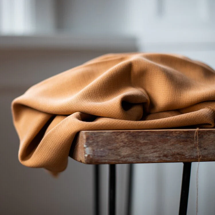 Soft Grain Jacquard TENCEL™ Lyocell - OEKO-TEX® - MeetMILK - Mustard