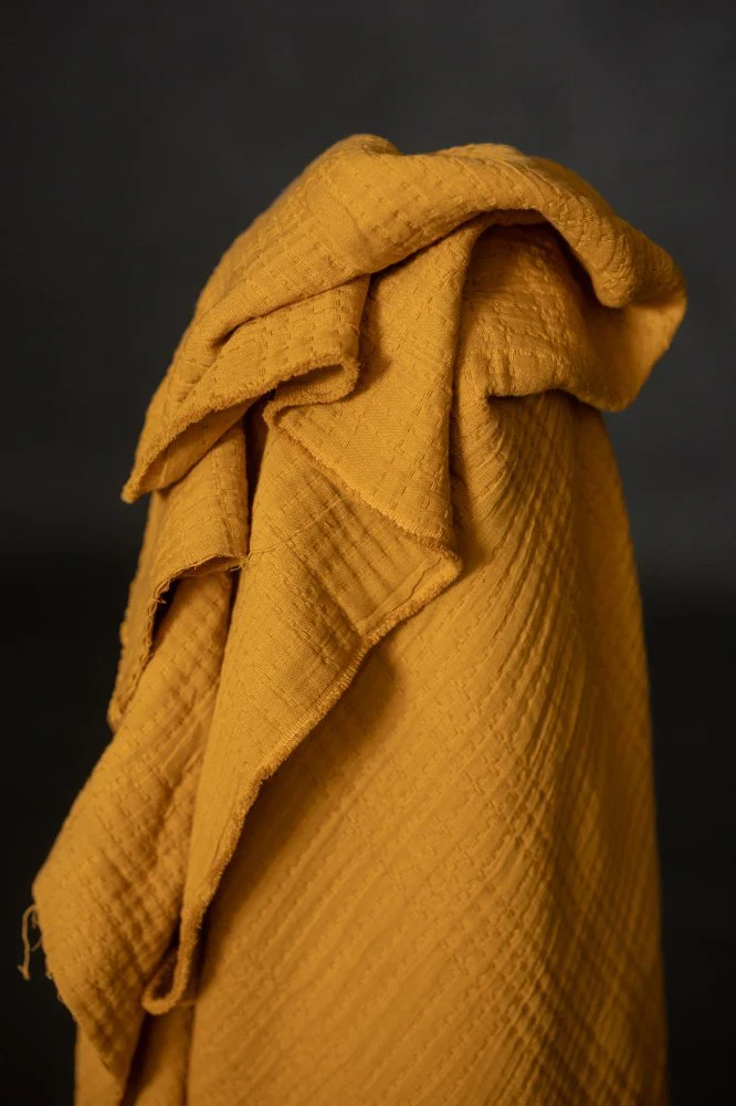Soft Stitch Jacquard Cotton - Ginger & Honey - Merchant & Mills - Image 3