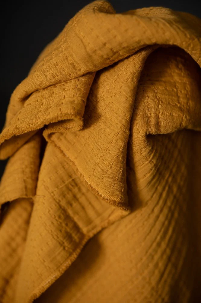 Soft Stitch Jacquard Cotton - Ginger & Honey - Merchant & Mills - Image 4