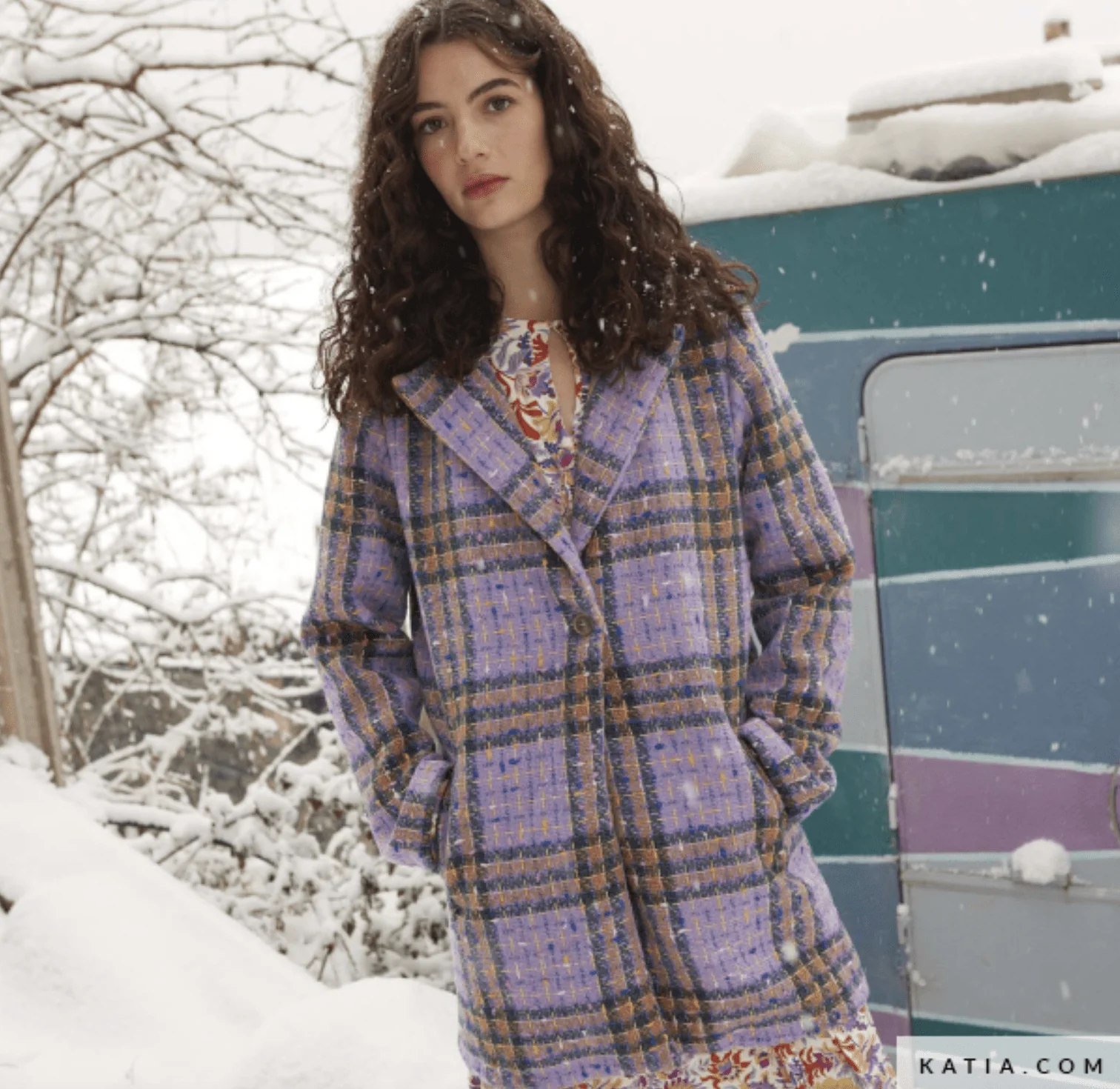 Soho Tweed Coat Fabric - Katia - Image 2