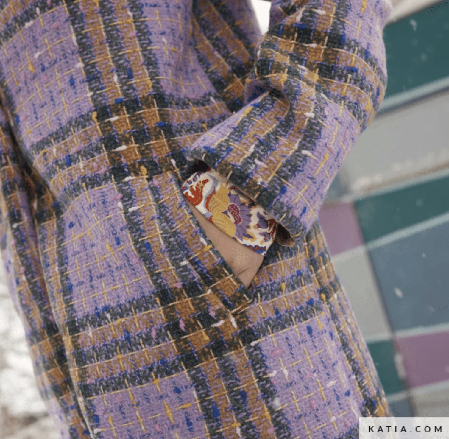 Soho Tweed Coat Fabric - Katia - Image 4