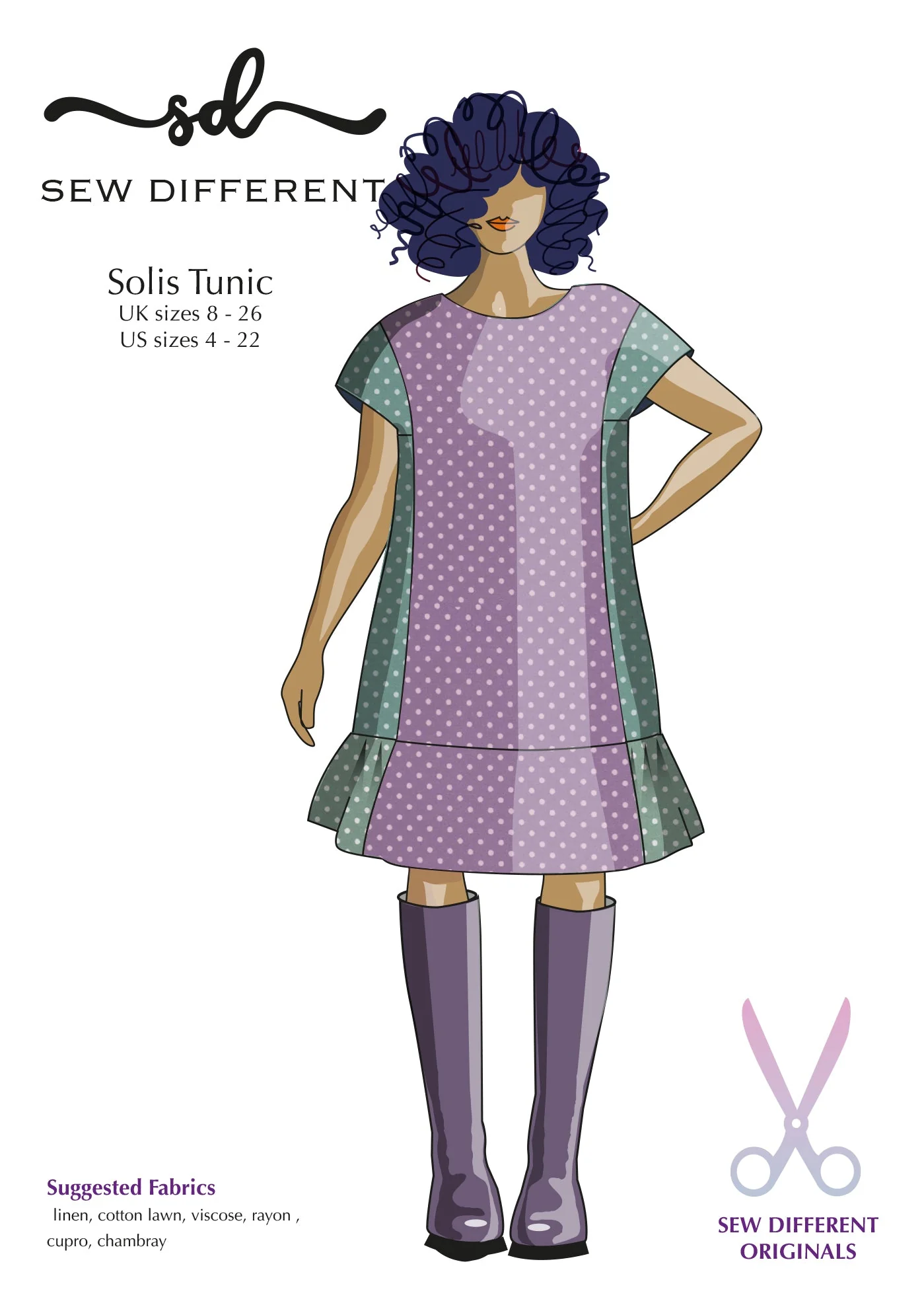 Solis Tunic - Paper Sewing Pattern - Sew Different