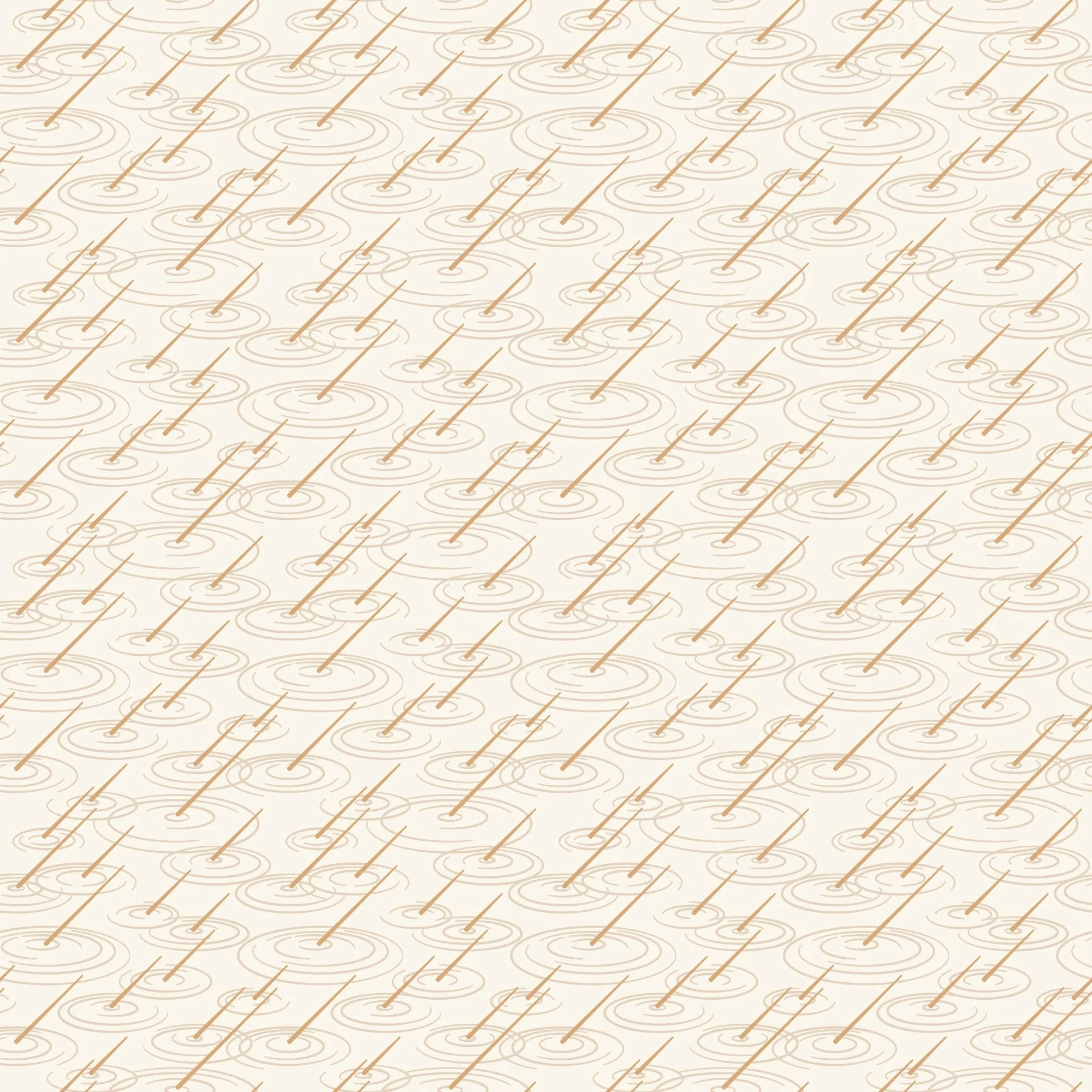 Splash Splash - Natural - Spring Showers - Ann Gardner - Cloud 9 Fabrics - Poplin - Image 3