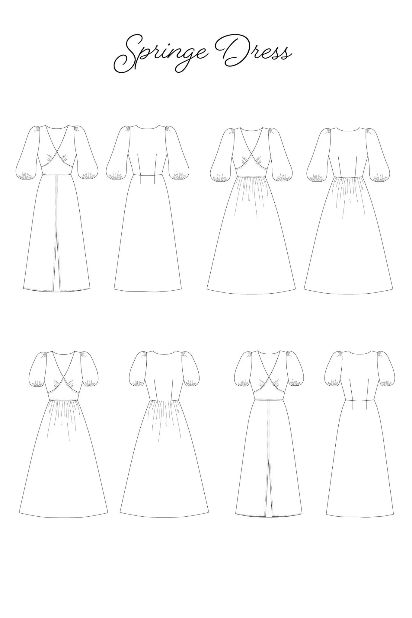 Springe Dress PDF Pattern - Sew Love Patterns - Image 21