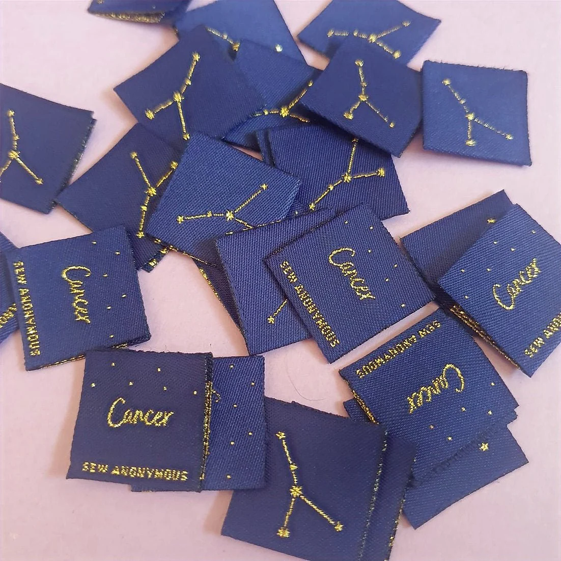 "STAR SIGN" Zodiac Woven Label Pack - Sew Anonymous - Image 3
