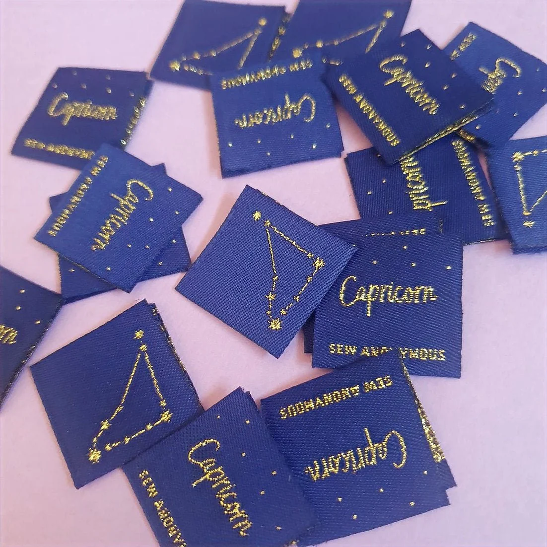 "STAR SIGN" Zodiac Woven Label Pack - Sew Anonymous - Image 4
