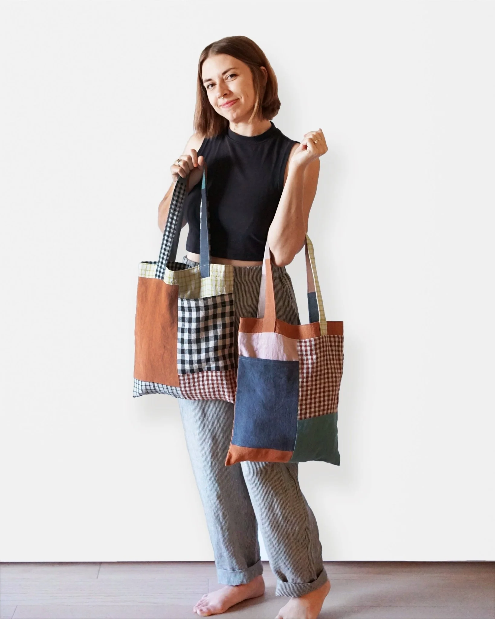 Stash Pocket Tote PDF Pattern - Matchy Matchy Sewing Club - Image 5