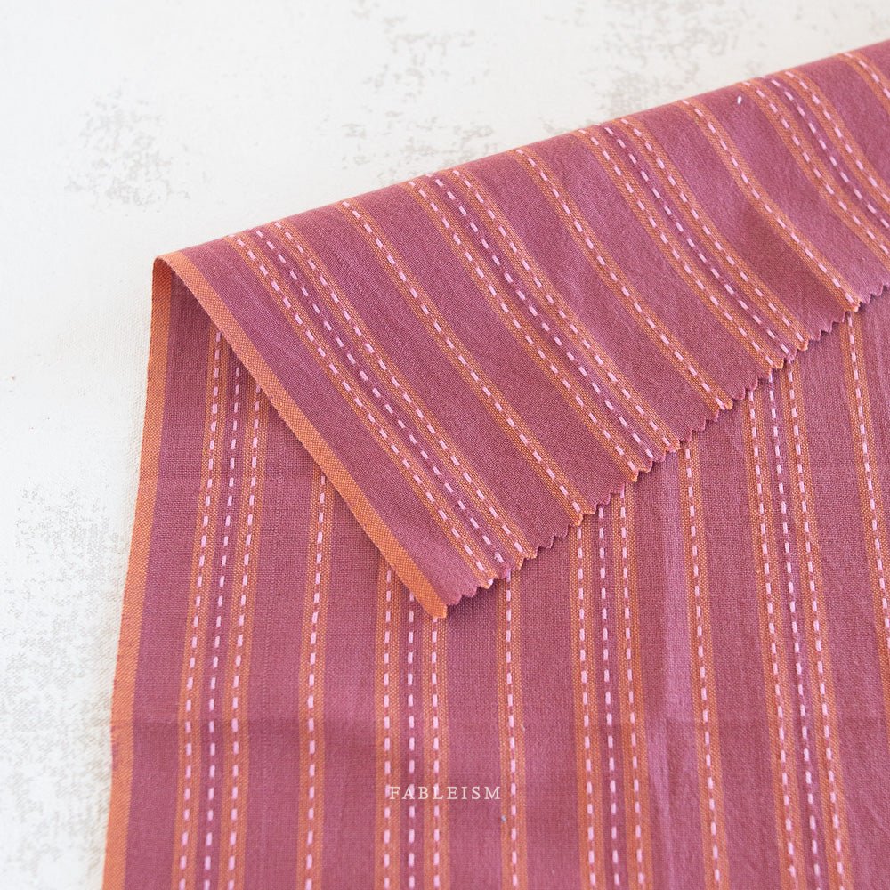 Stitch Stripe - Blackberry - Lucky Loom - Fableism Supply Co. - Image 2