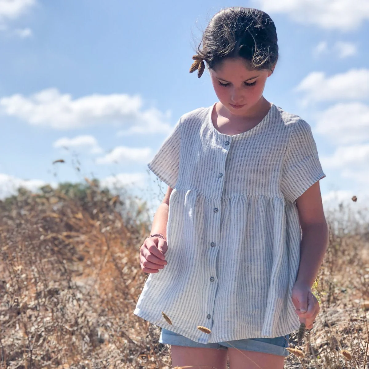 Stockholm Blouse & Dress Sewing Pattern - Girls 3/12Y - Ikatee - Image 3
