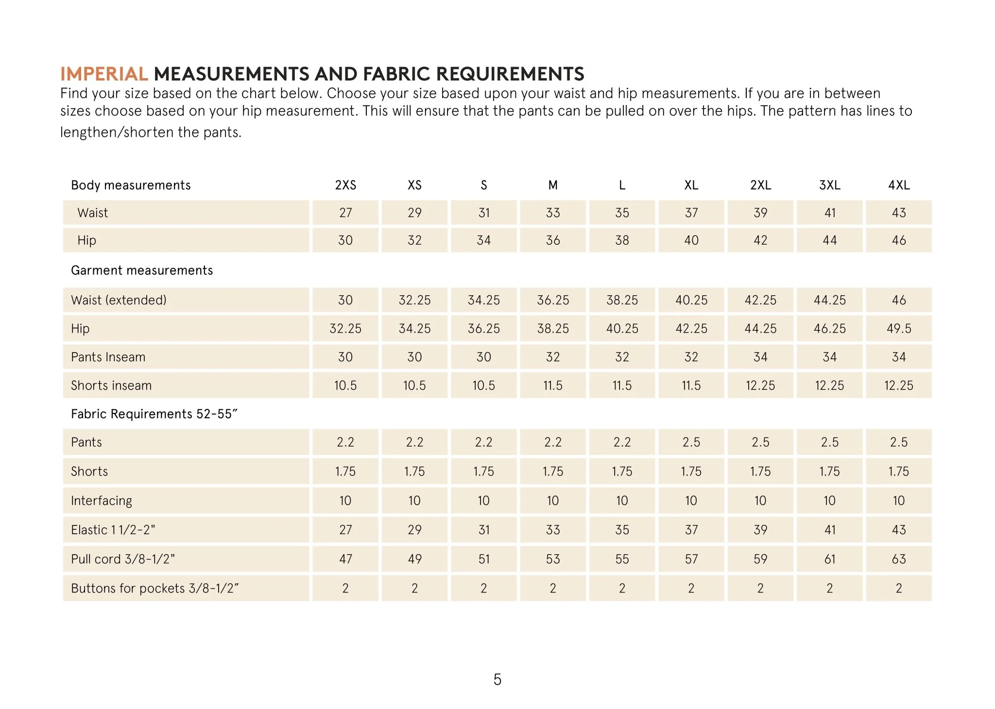 Summer Pants Mens Paper Pattern - Wardrobe by Me - Image 6