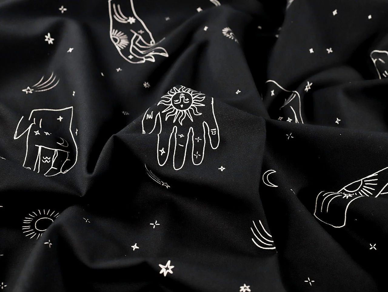 Tabitha Stretch Denim - Black - Oeko-Tex 100 - Fabric Godmother - Image 4