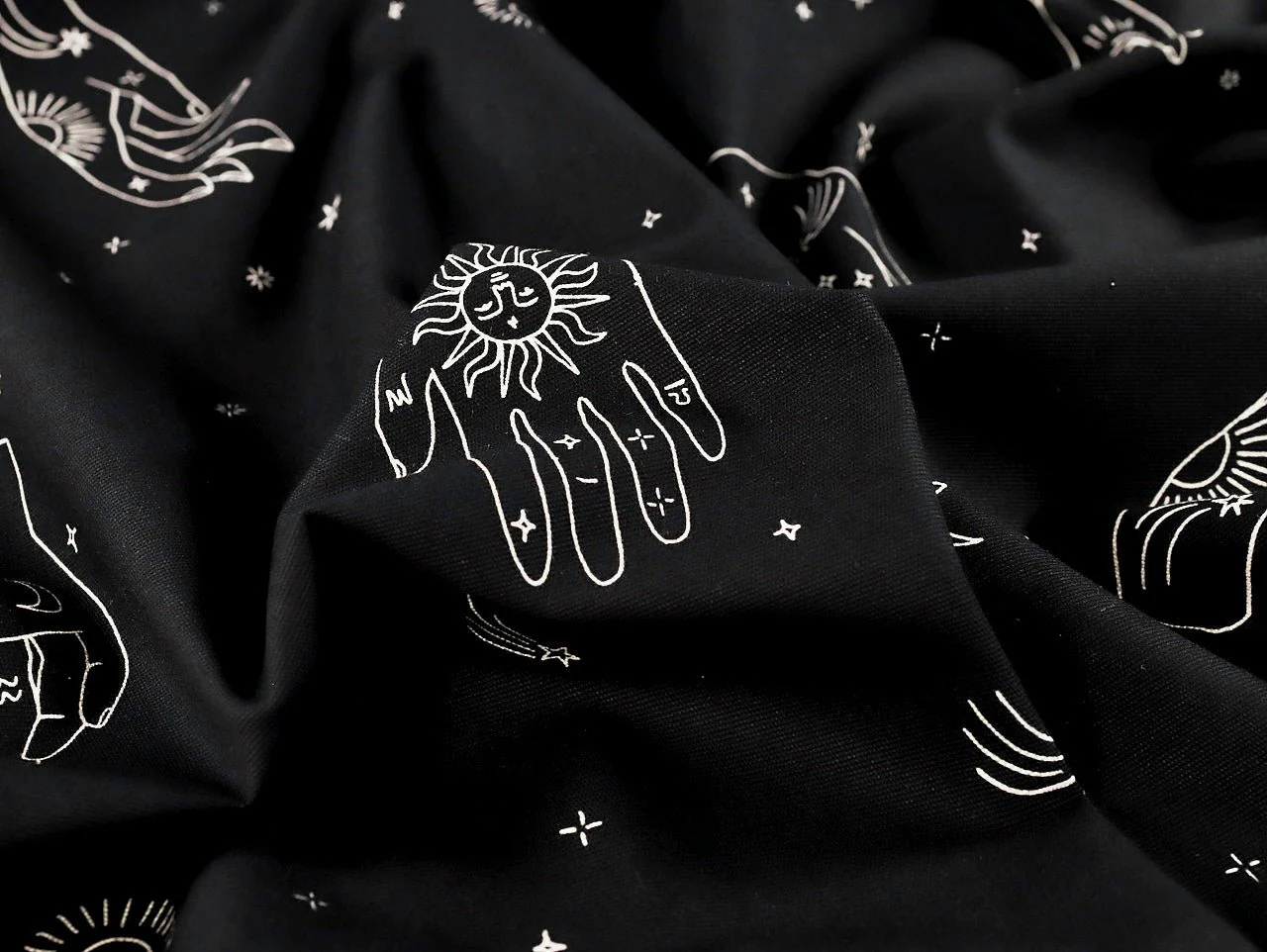 Tabitha Stretch Denim - Black - Oeko-Tex 100 - Fabric Godmother - Image 5