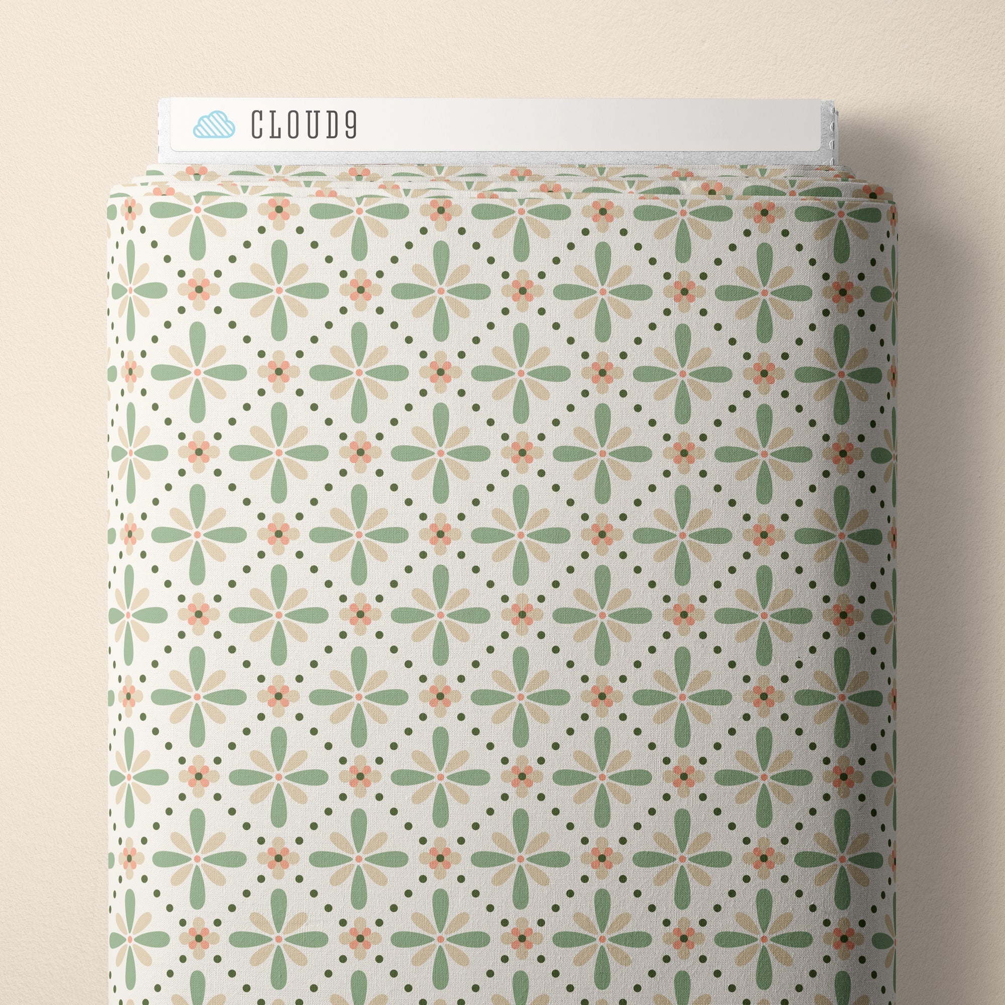 Tea Time - Vintage Charm - Dots & Glory - Cloud 9 Fabrics - Poplin