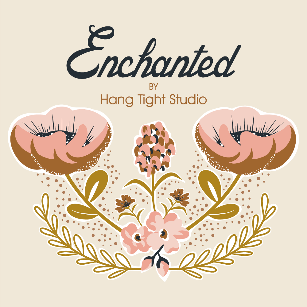 Thatching - Brown - Enchanted - Hang Tight Studios - Cloud 9 Fabrics - Poplin - Image 3