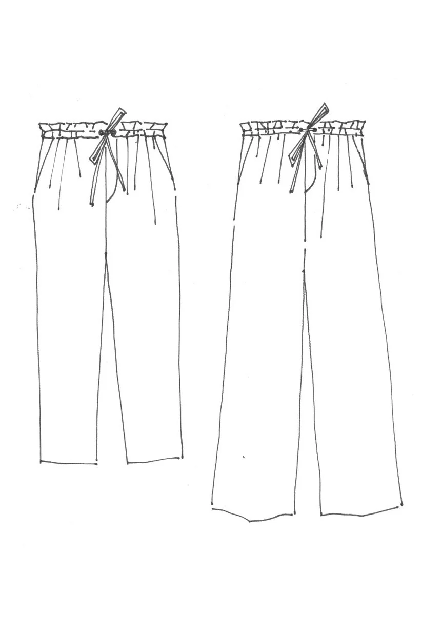 The 101 Trouser (Cropped/Wide/Shorts) Womens PDF Pattern - Merchant & Mills - Image 3