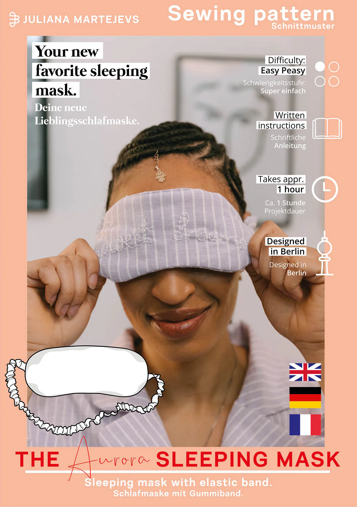 The Aurora Sleep Mask - Paper Sewing Pattern - Juliana Martejevs - Image 4