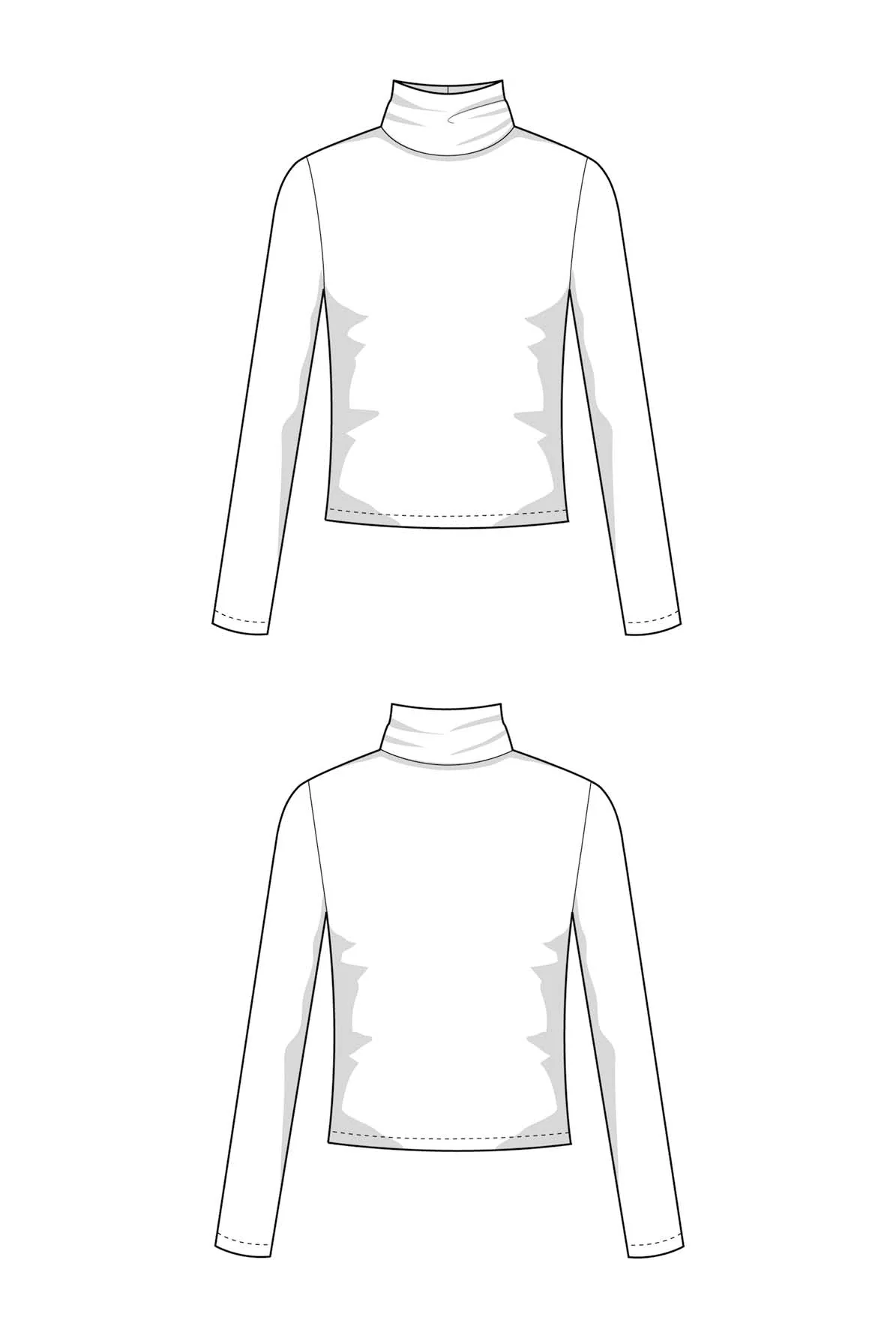The Basic Turtleneck - Paper Sewing Pattern - Juliana Martejevs - Image 6