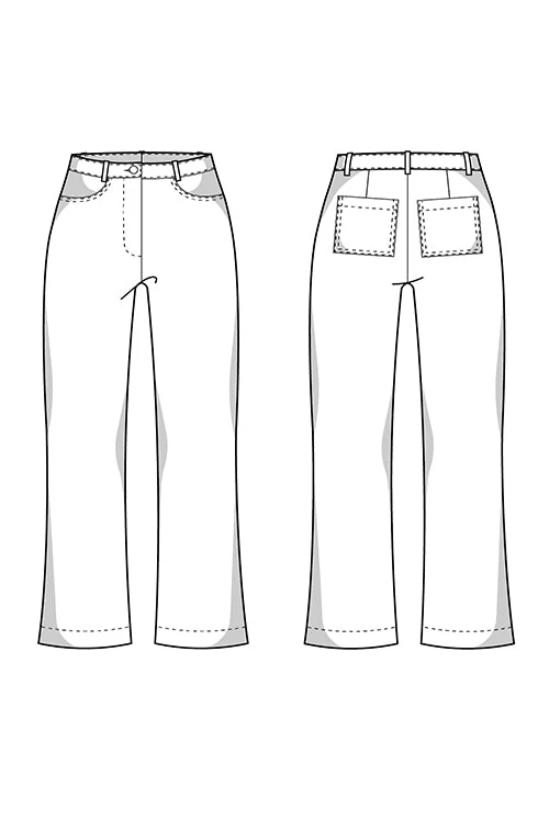 The Dina Jeans - Paper Sewing Pattern - Juliana Martejevs - Image 5