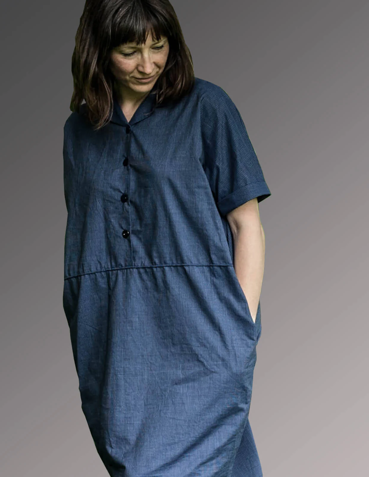 The Flip Collar Shirt Dress  - PDF Pattern - The Makers Atelier - Image 2