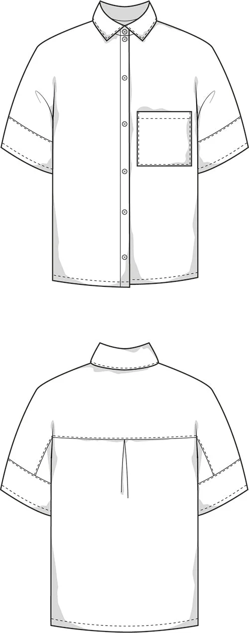 The Gloria Blouse - Paper Sewing Pattern - Juliana Martejevs - Image 5