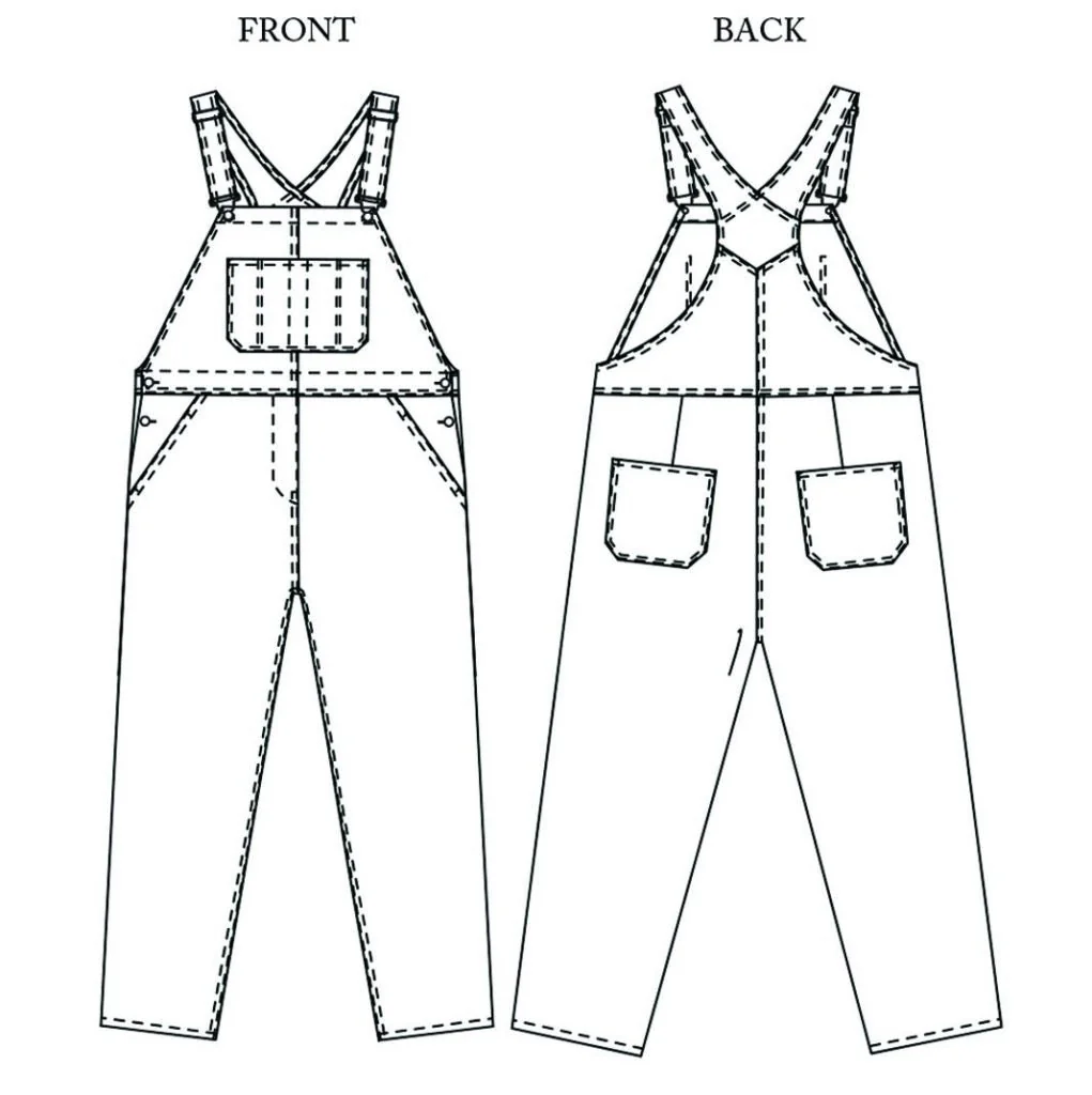 The Harlene Dungarees / Overalls Pattern - Merchant & Mills - Image 8