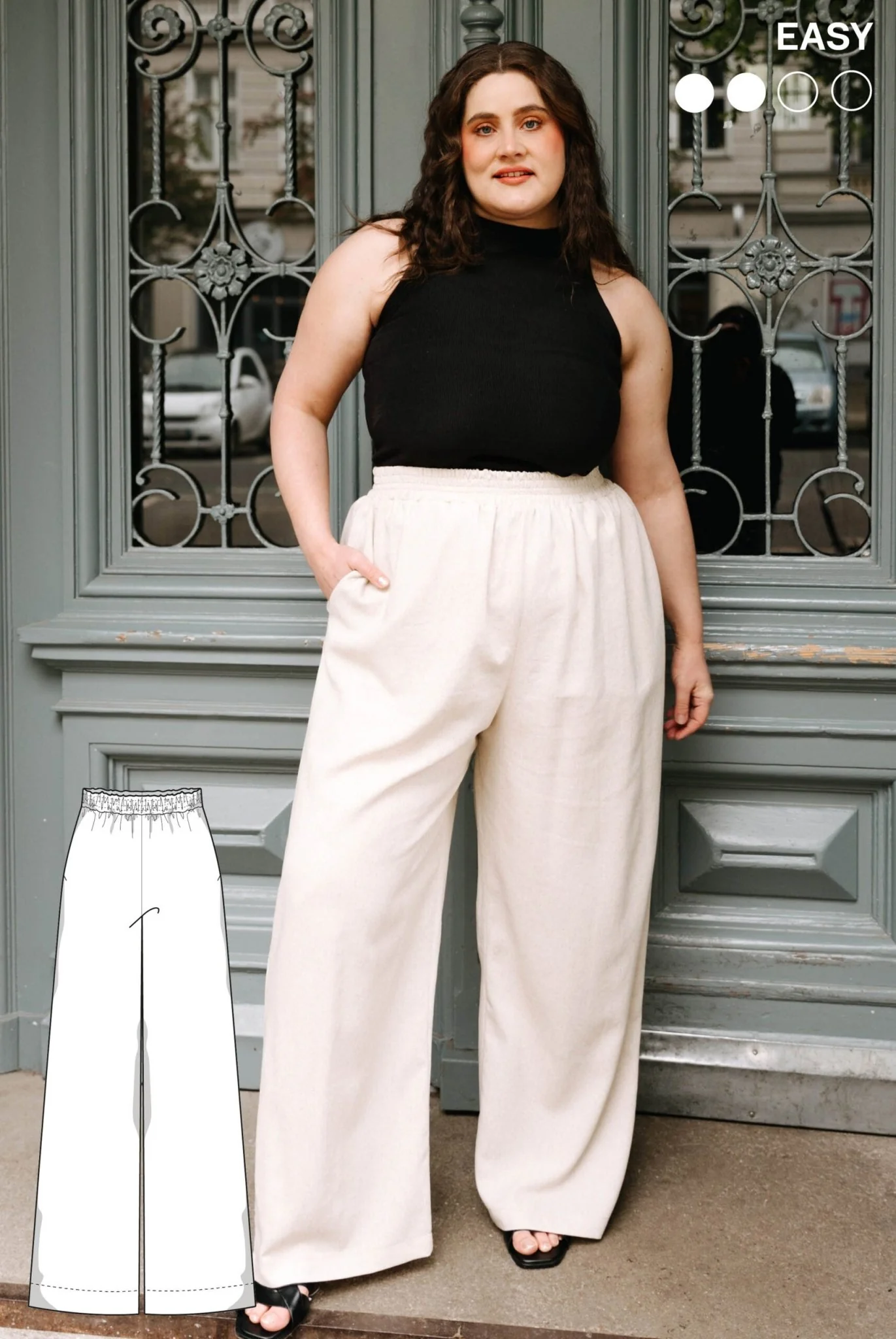 The Lana Palazzo Pants - Paper Sewing Pattern - Juliana Martejevs