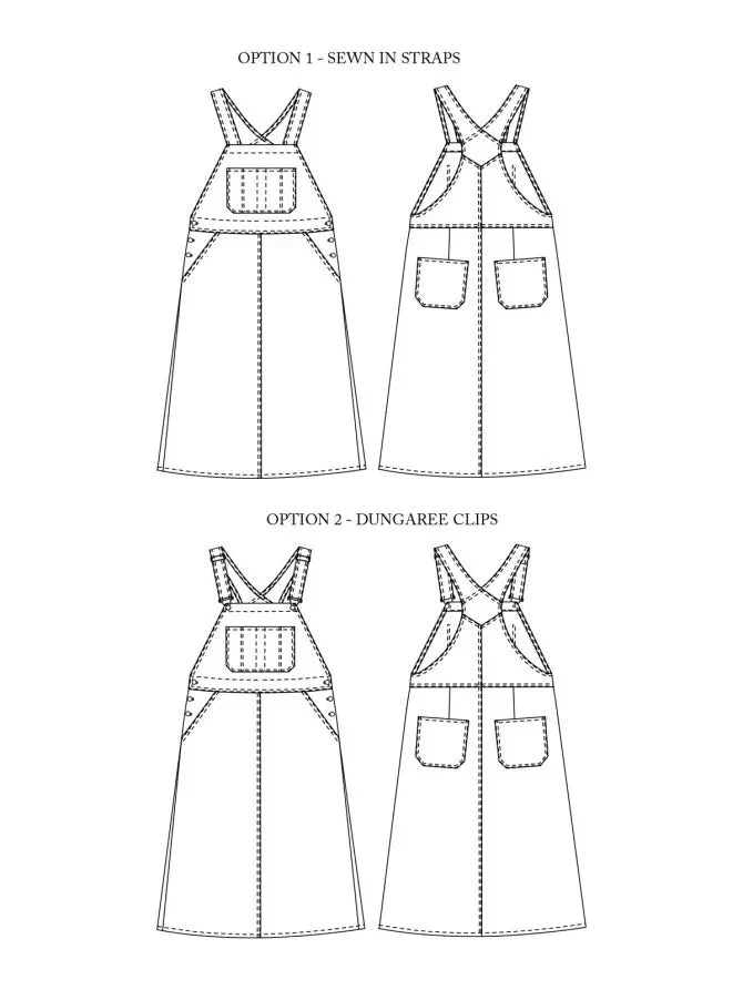 The Margo Pinafore Pattern - Merchant & Mills - Image 2