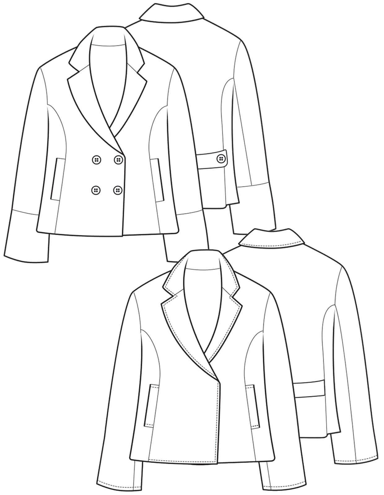 The Pea Coat - PDF Pattern - The Makers Atelier - Image 6