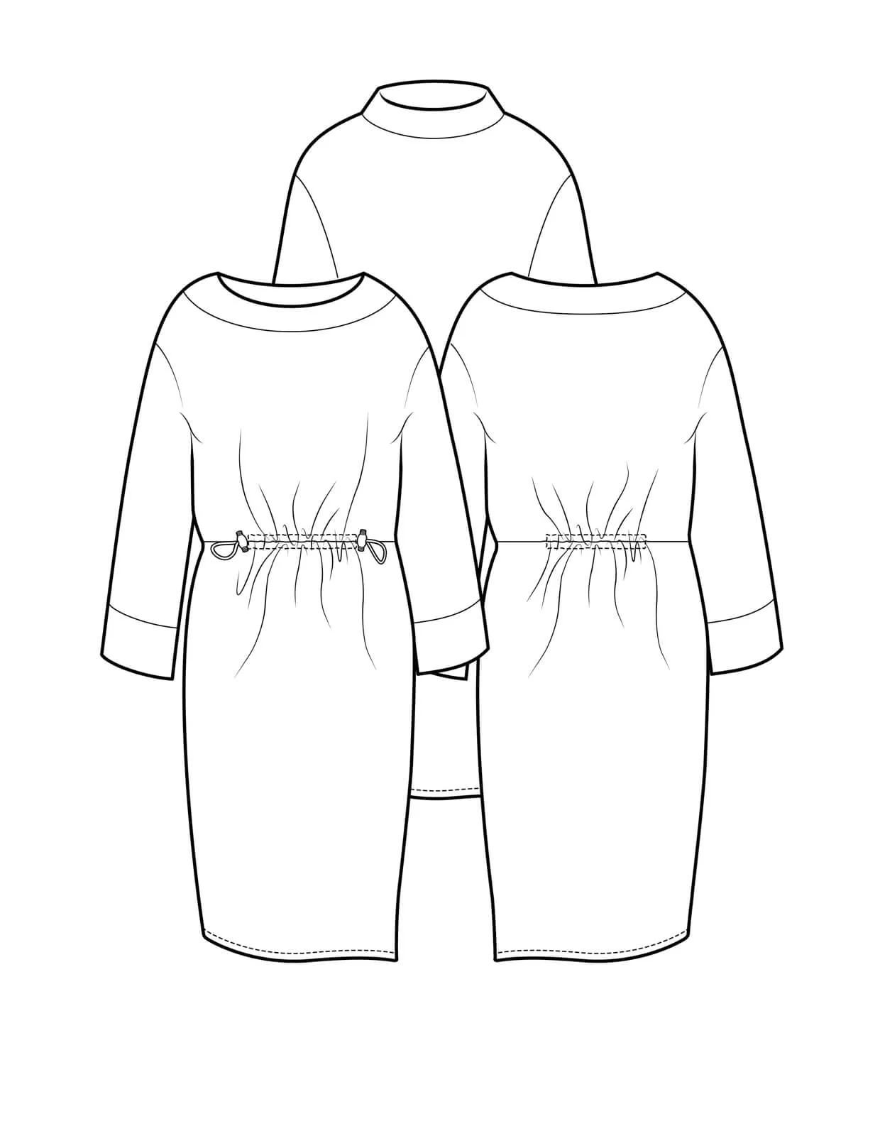 The Relaxed Drawstring Dress - PDF Pattern - The Makers Atelier - Image 8