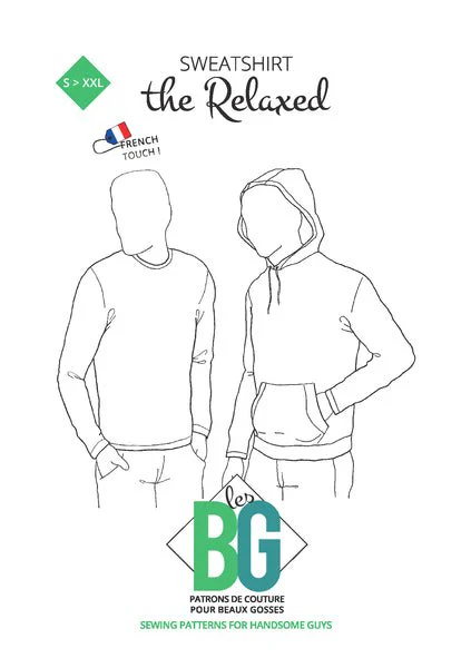 The Relaxed - Sweatshirt - Mens Sewing Pattern - Patrons Les BG - Image 4