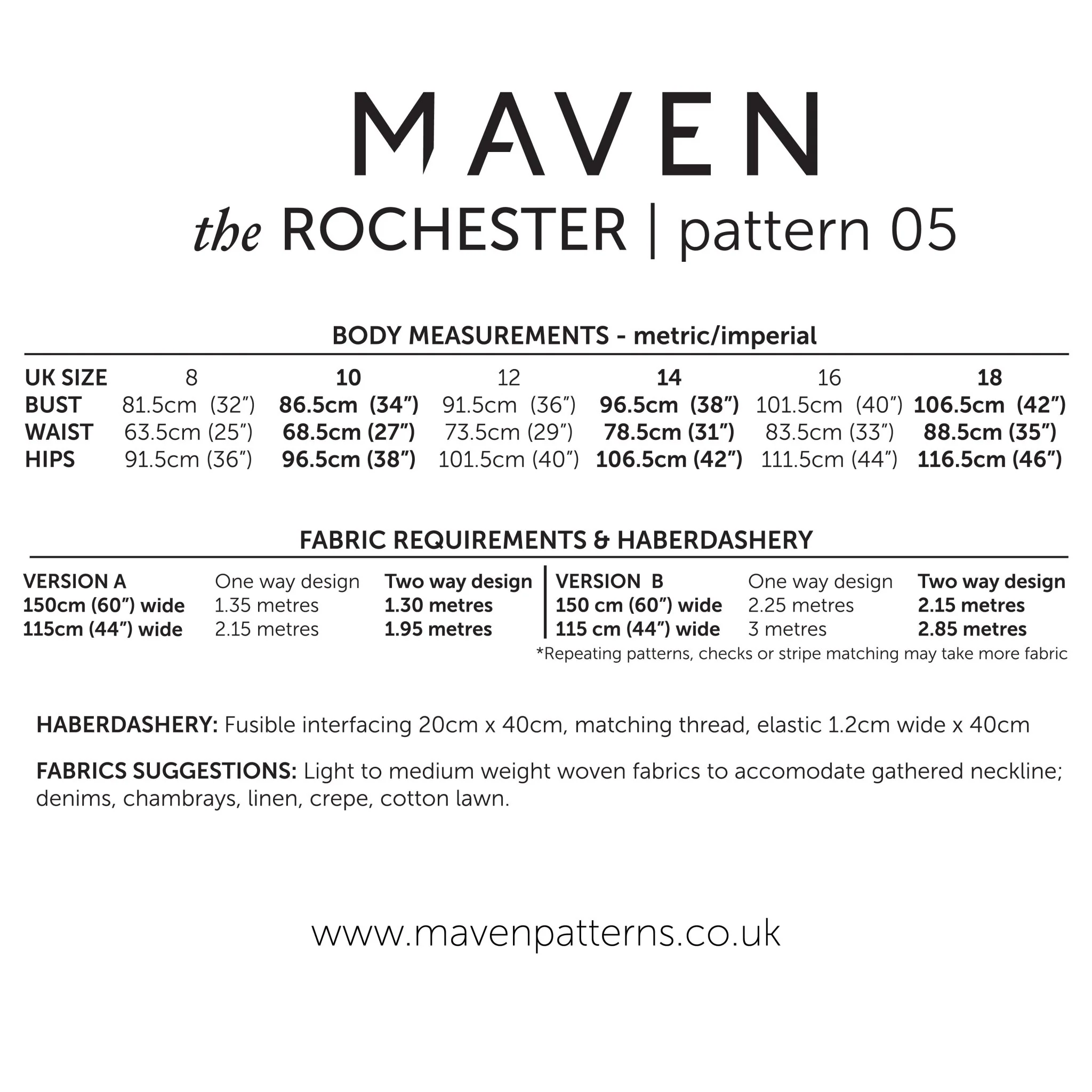 The Rochester Dress & Top Paper Sewing Pattern - Maven Sewing Patterns - Image 10