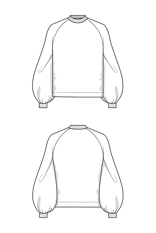 The Sally Sweater - Paper Sewing Pattern - Juliana Martejevs - Image 5