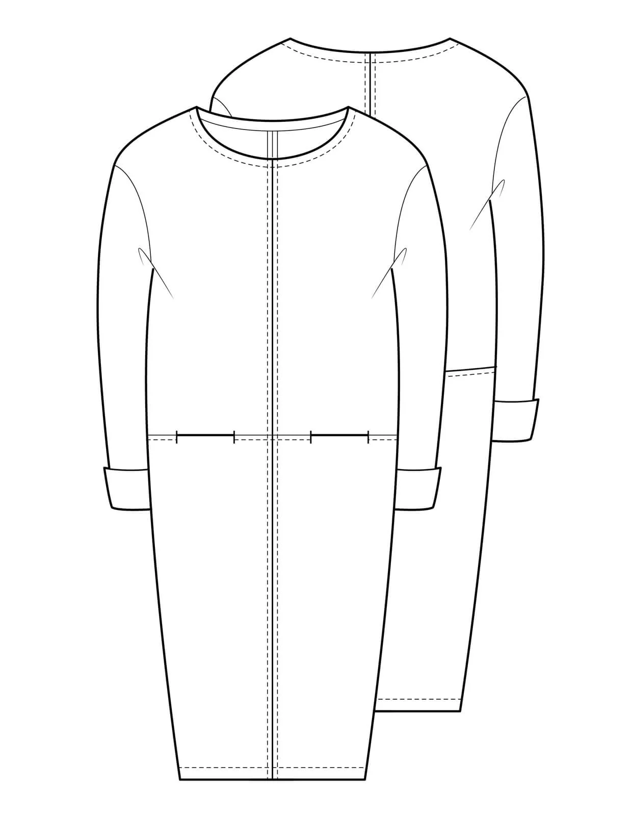 The Seam Detail Dress - PDF Pattern - The Makers Atelier - Image 8