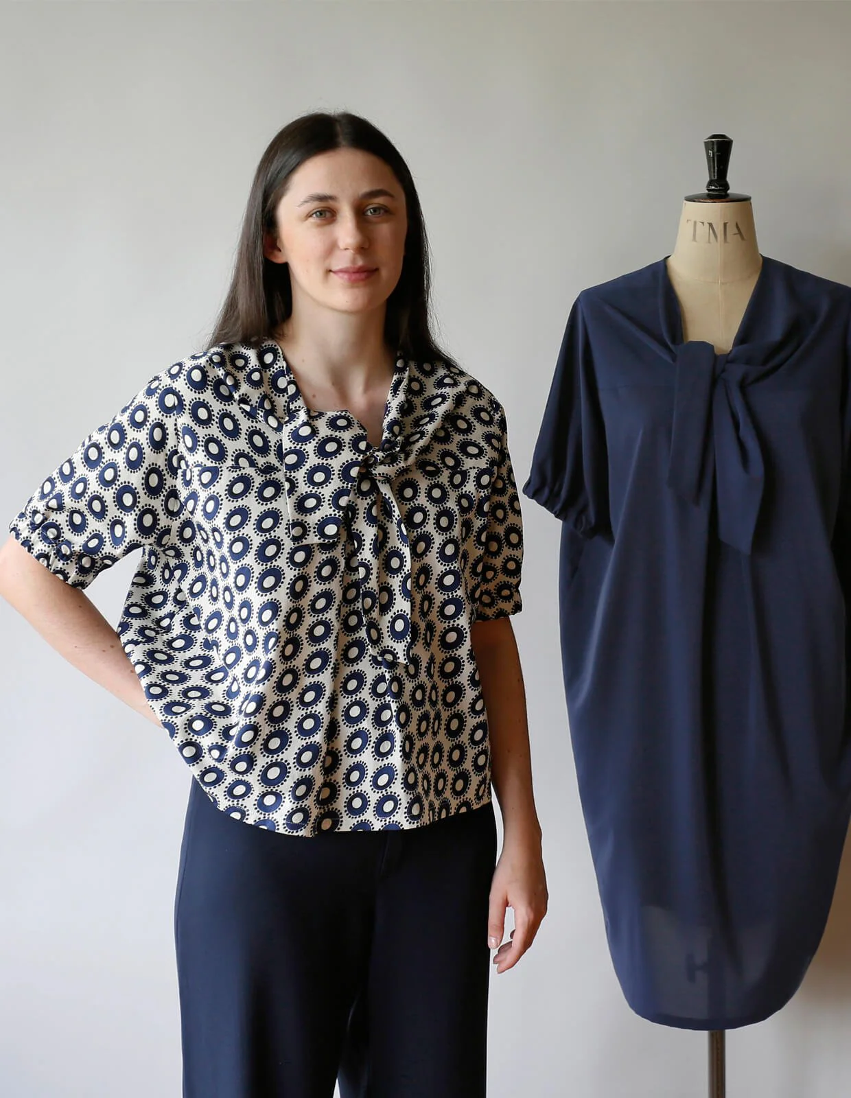 The Tie Blouse and Dress - PDF Pattern - The Makers Atelier