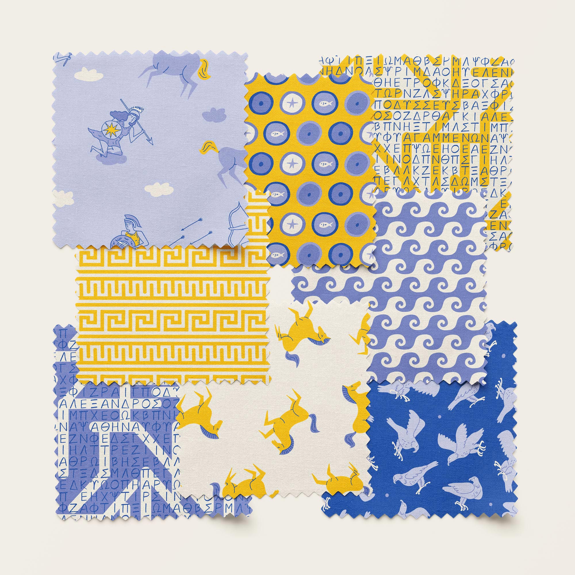 The Trojan War - The Iliad - Aidi Riera - Cloud 9 Fabrics - Poplin - Image 4