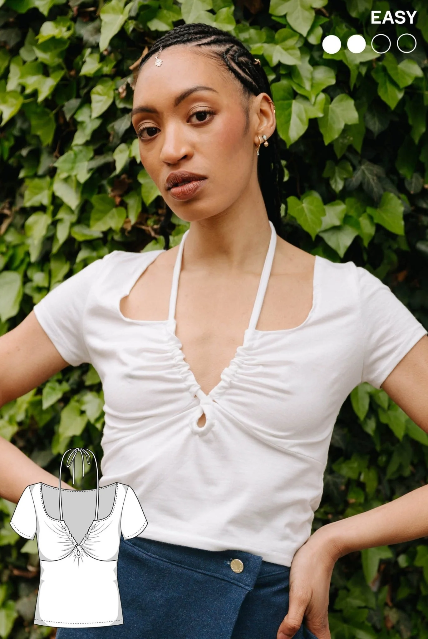 The Winnie Halter Top - Paper Sewing Pattern - Juliana Martejevs