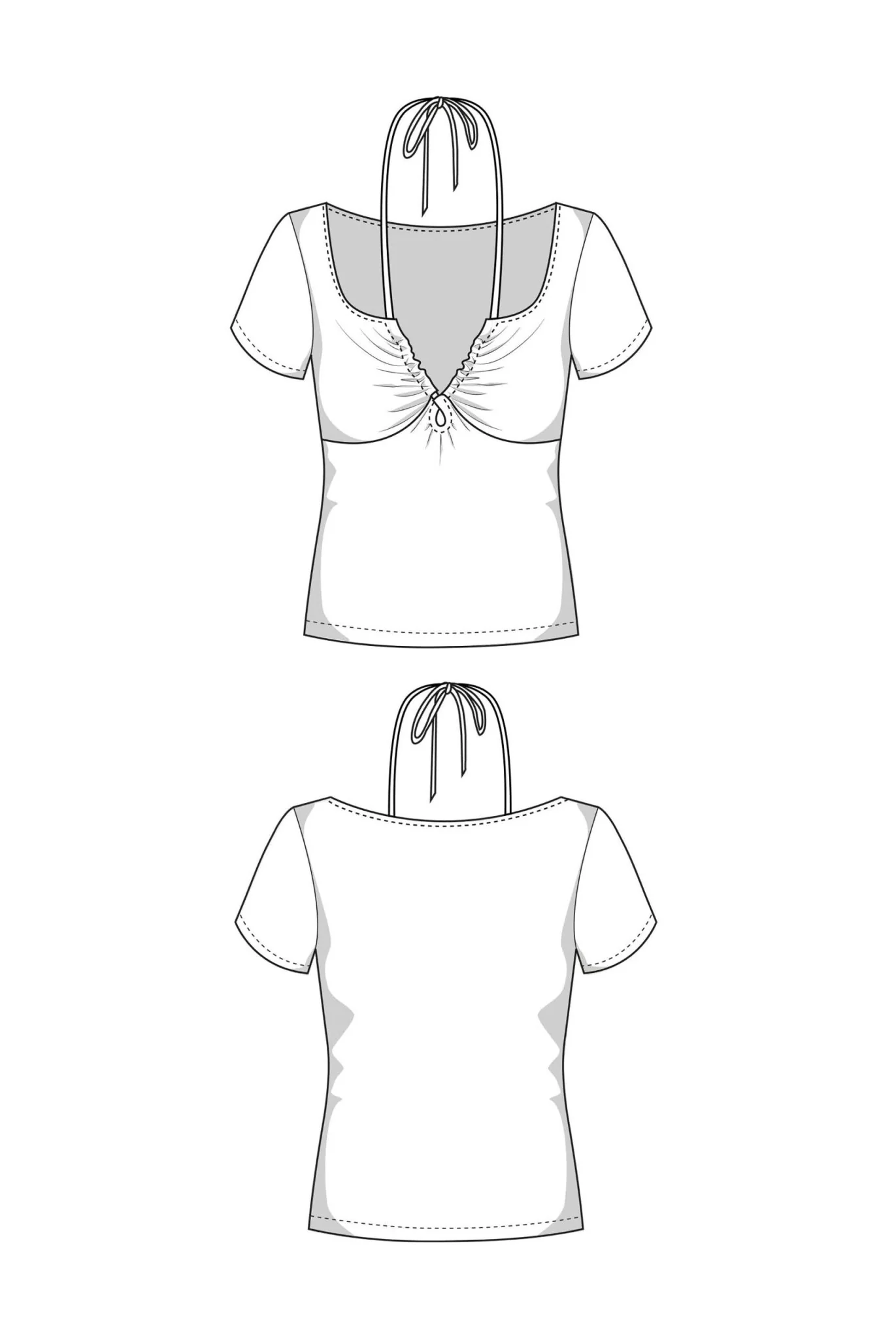The Winnie Halter Top - Paper Sewing Pattern - Juliana Martejevs - Image 7