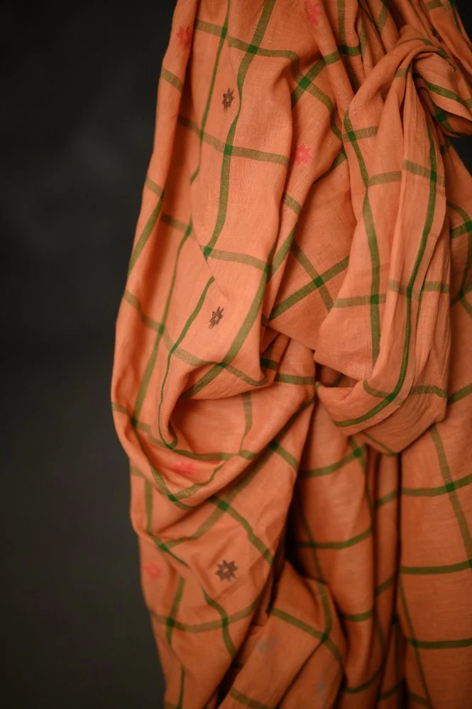 Tilly Check Jamdani Indian Cotton - Merchant & Mills - Image 3