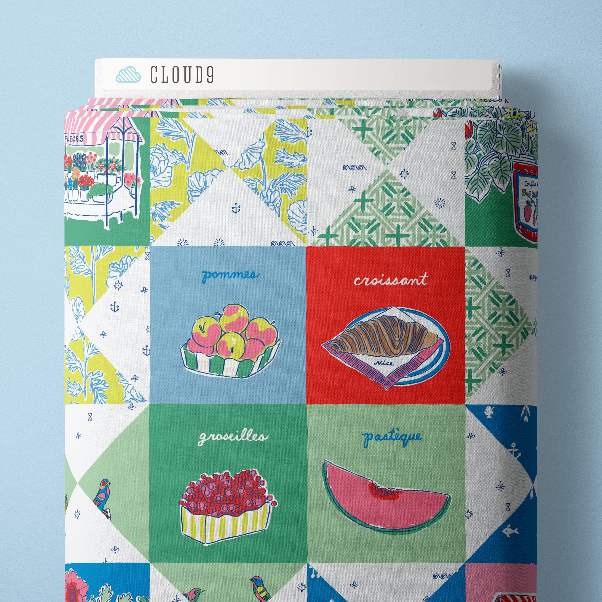 To Market - Nice Nice - Emily Taylor - Cloud 9 Fabrics - Poplin