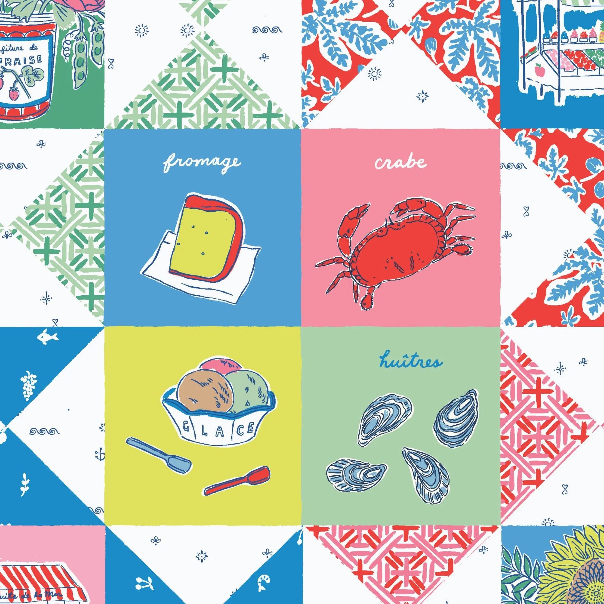 To Market - Nice Nice - Emily Taylor - Cloud 9 Fabrics - Poplin - Image 2