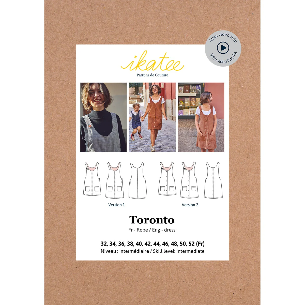 Toronto Dress Mum Sewing Pattern - Ladies 34/52  - Ikatee - Image 2