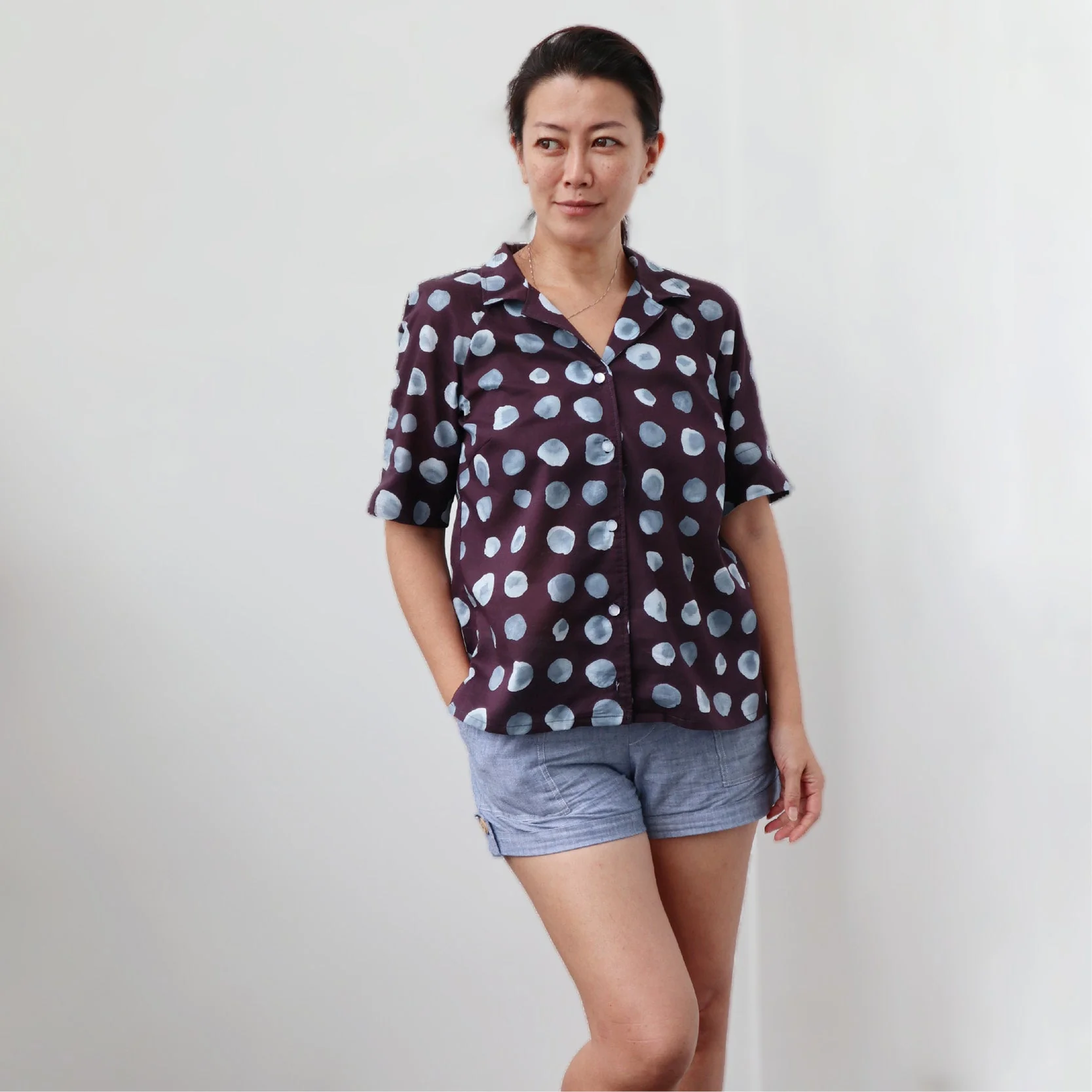Tropicana Shirt Womens Paper Pattern - Wardrobe by Me - Image 2