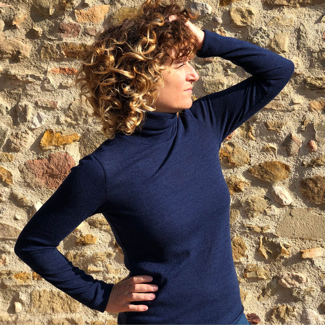 Trudy Turtleneck T-Shirt Womens Paper Pattern - Wardrobe by Me - Image 2