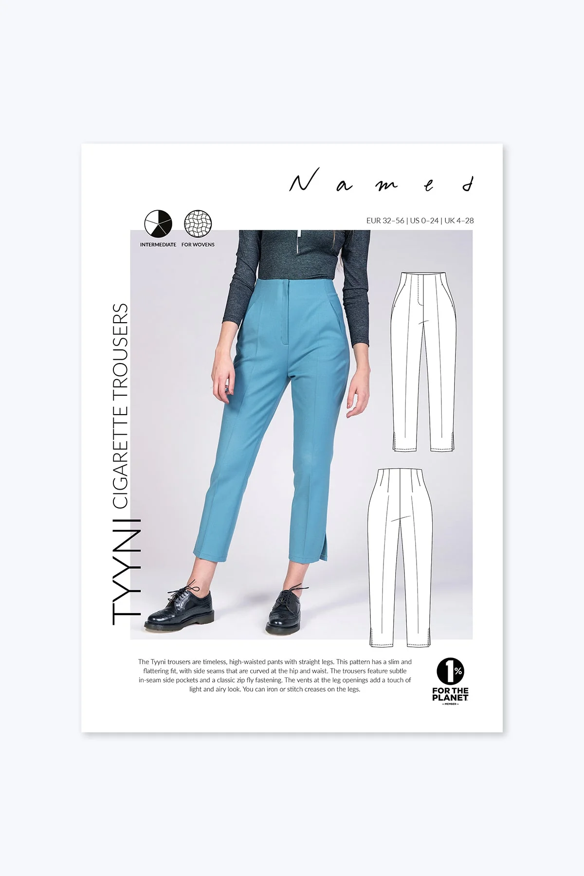 Tyyni Cigarette Trousers - PDF Pattern - Named Clothing - Image 13