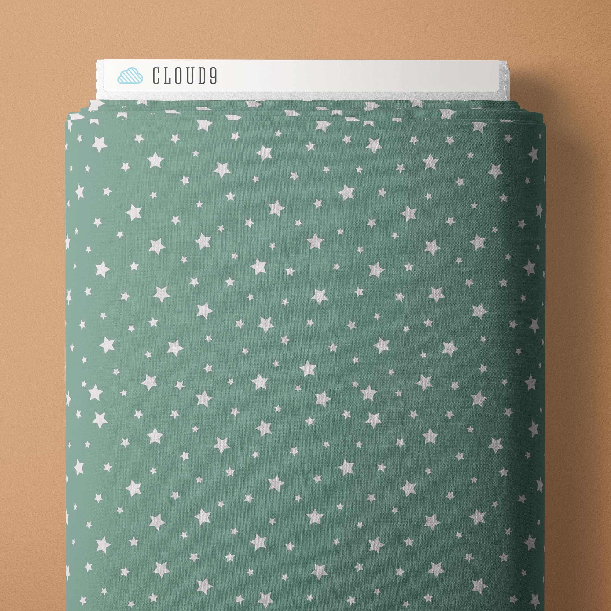 Under The Same Stars - Turquoise - Backwoods and Boots - Softly Studio - Cloud 9 Fabrics - Poplin