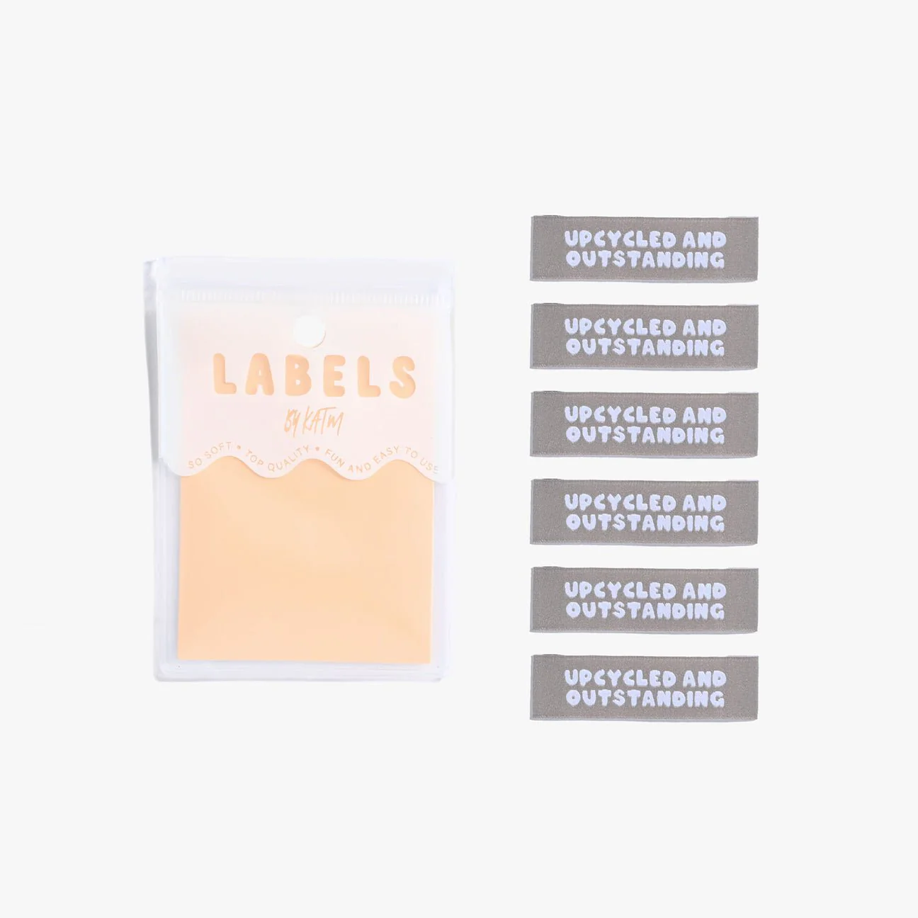 "UPCYCLED AND OUTSTANDING" Woven Label Pack - Kylie And The Machine - Image 2