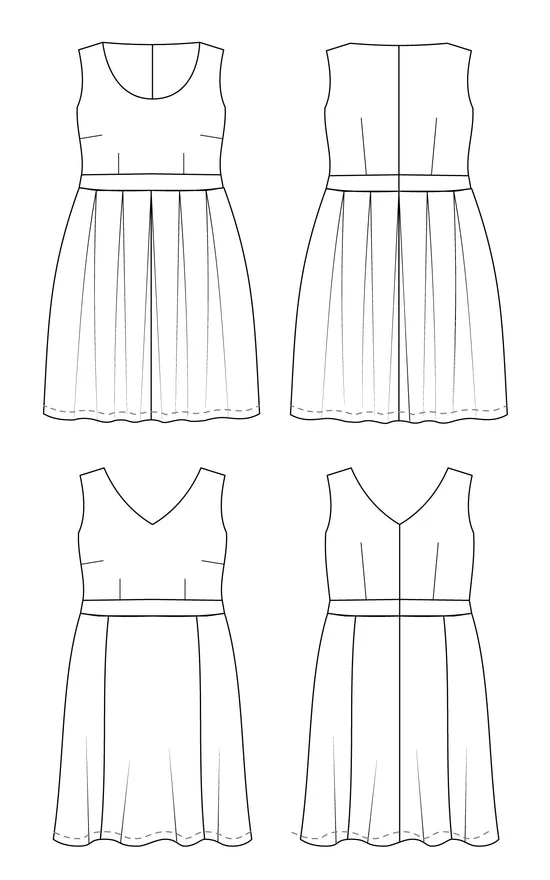 Upton Dress Paper Pattern - Cashmerette - Image 12